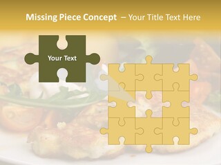 Vegetarian Food Yellow Breakfast PowerPoint Template