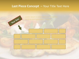 Vegetarian Food Yellow Breakfast PowerPoint Template