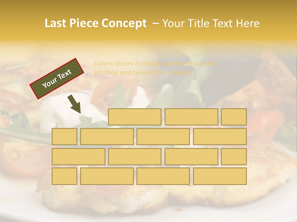 Vegetarian Food Yellow Breakfast PowerPoint Template