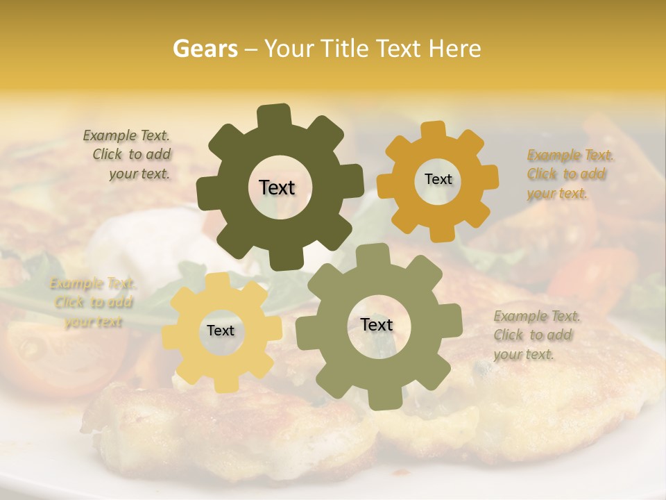 Vegetarian Food Yellow Breakfast PowerPoint Template