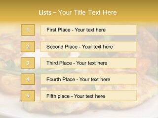 Vegetarian Food Yellow Breakfast PowerPoint Template