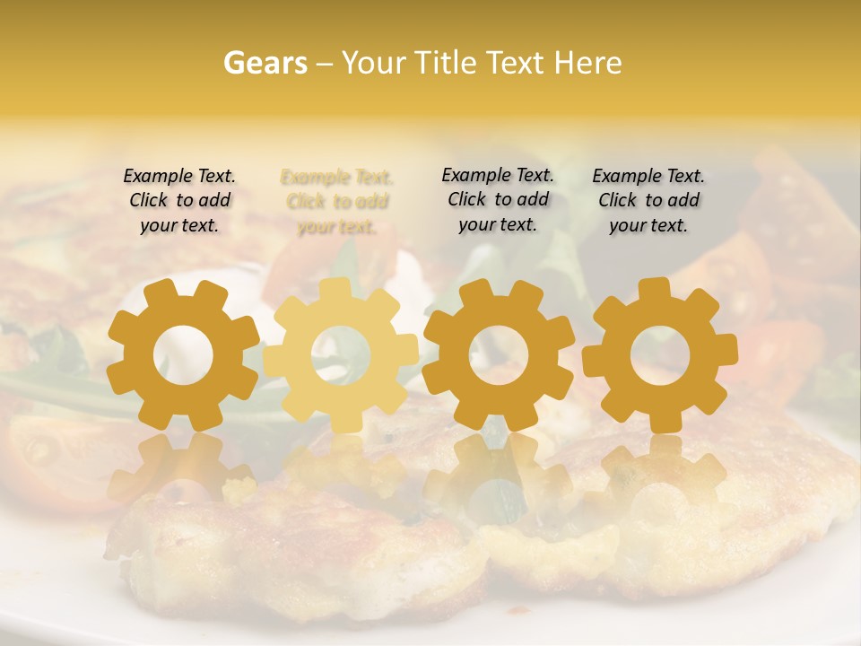 Vegetarian Food Yellow Breakfast PowerPoint Template