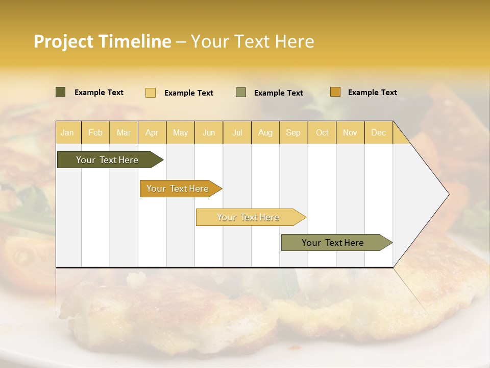 Vegetarian Food Yellow Breakfast PowerPoint Template