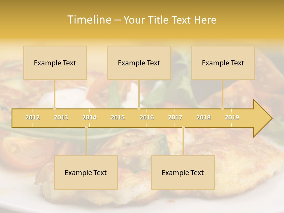 Vegetarian Food Yellow Breakfast PowerPoint Template