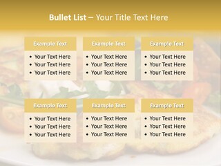 Vegetarian Food Yellow Breakfast PowerPoint Template