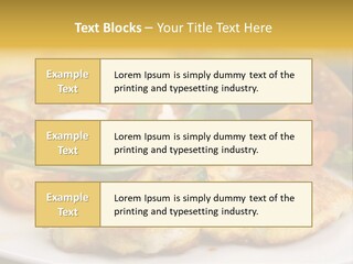 Vegetarian Food Yellow Breakfast PowerPoint Template