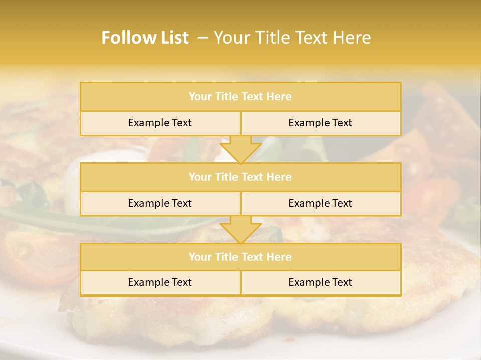 Vegetarian Food Yellow Breakfast PowerPoint Template