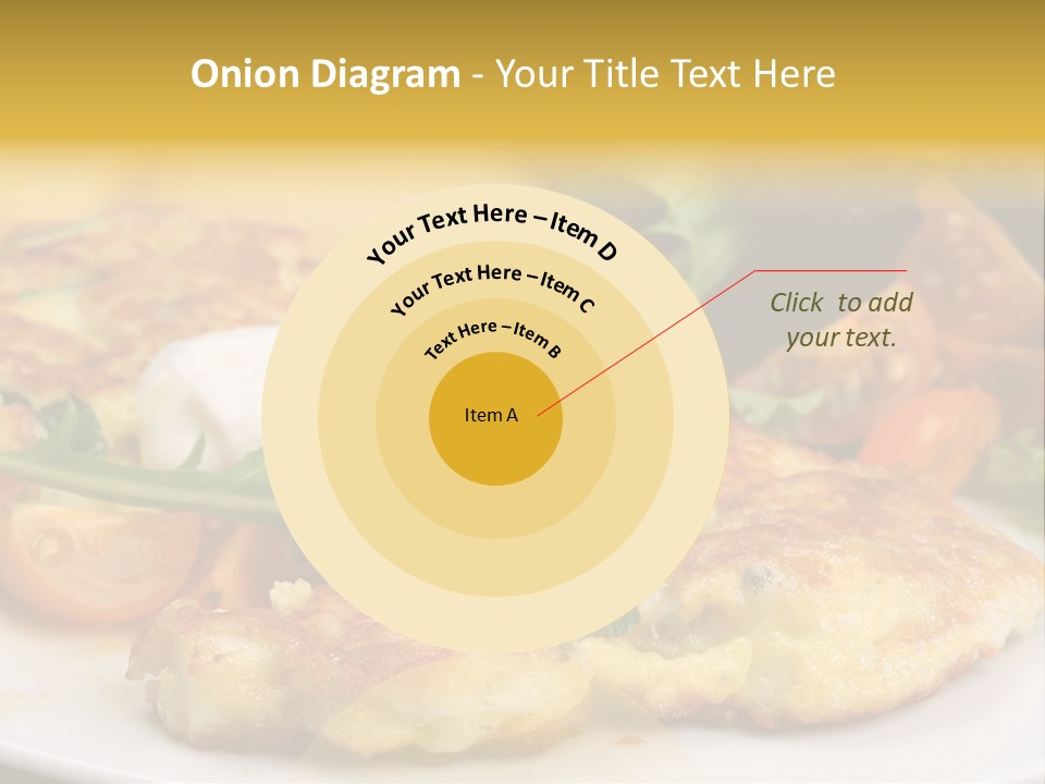 Vegetarian Food Yellow Breakfast PowerPoint Template