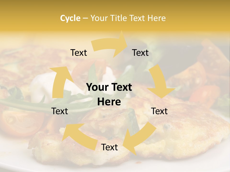 Vegetarian Food Yellow Breakfast PowerPoint Template