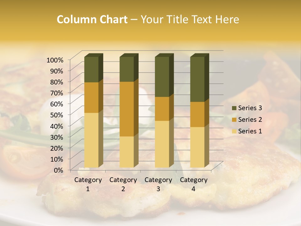 Vegetarian Food Yellow Breakfast PowerPoint Template