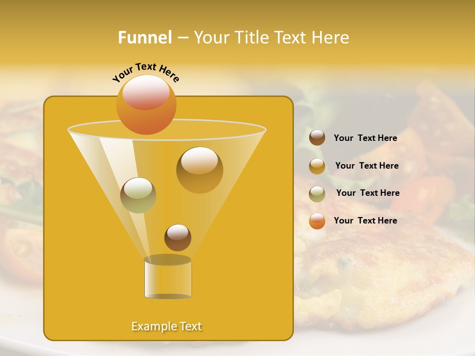 Vegetarian Food Yellow Breakfast PowerPoint Template