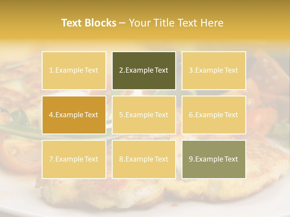 Vegetarian Food Yellow Breakfast PowerPoint Template