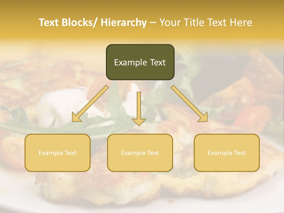 Vegetarian Food Yellow Breakfast PowerPoint Template