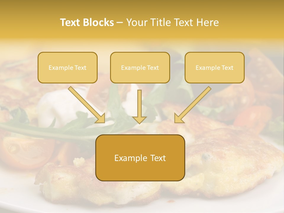 Vegetarian Food Yellow Breakfast PowerPoint Template