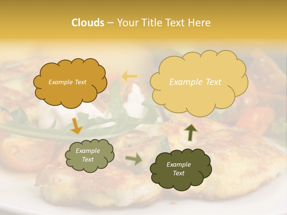 Vegetarian Food Yellow Breakfast PowerPoint Template