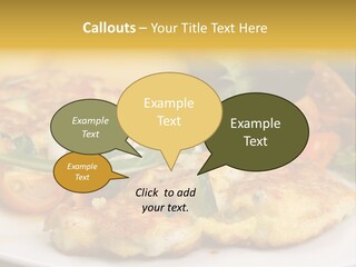 Vegetarian Food Yellow Breakfast PowerPoint Template