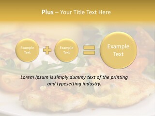 Vegetarian Food Yellow Breakfast PowerPoint Template