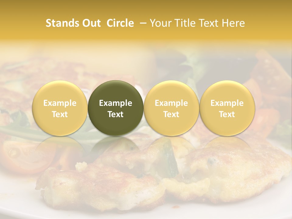 Vegetarian Food Yellow Breakfast PowerPoint Template