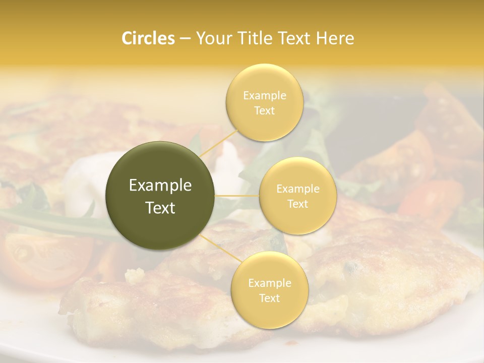 Vegetarian Food Yellow Breakfast PowerPoint Template