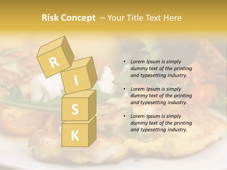 Vegetarian Food Yellow Breakfast PowerPoint Template