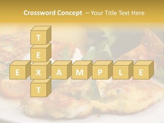 Vegetarian Food Yellow Breakfast PowerPoint Template