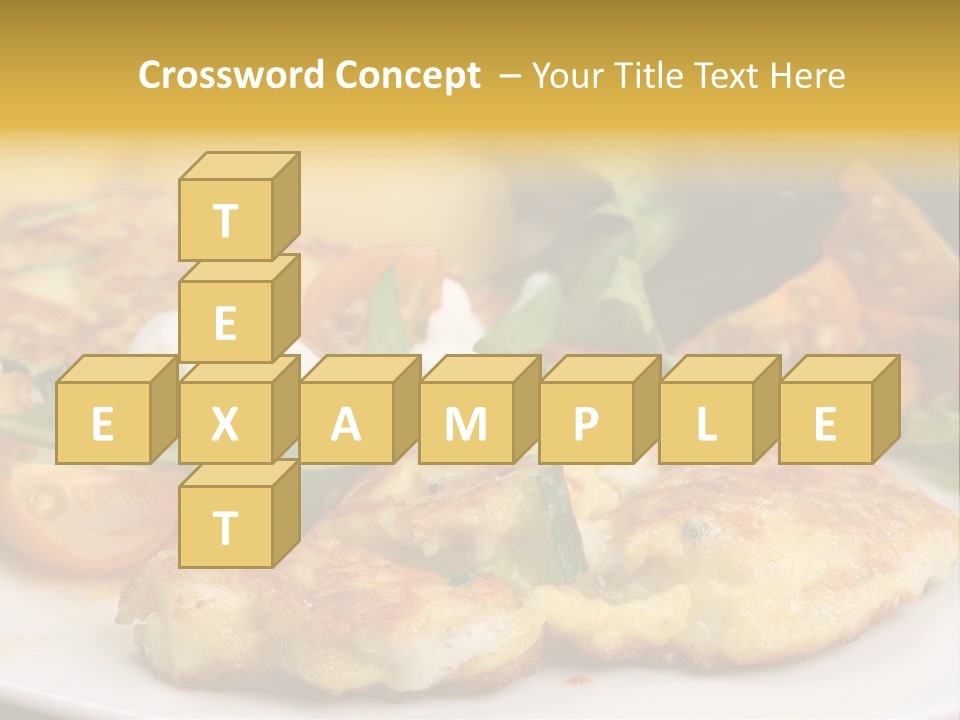 Vegetarian Food Yellow Breakfast PowerPoint Template