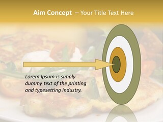 Vegetarian Food Yellow Breakfast PowerPoint Template