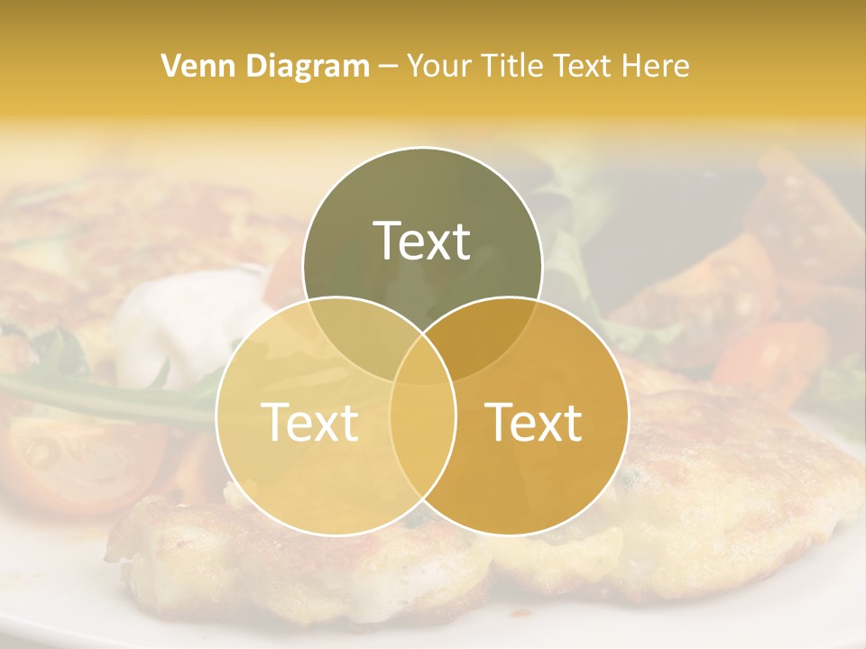 Vegetarian Food Yellow Breakfast PowerPoint Template
