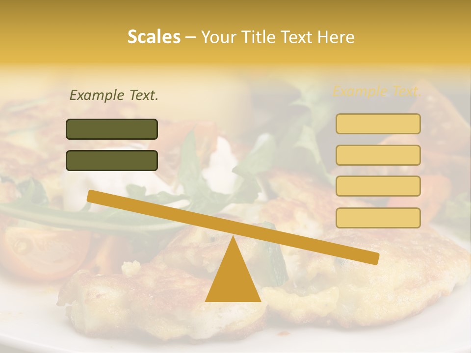 Vegetarian Food Yellow Breakfast PowerPoint Template
