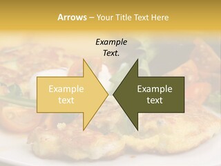 Vegetarian Food Yellow Breakfast PowerPoint Template