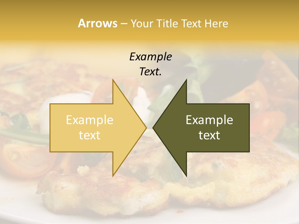 Vegetarian Food Yellow Breakfast PowerPoint Template