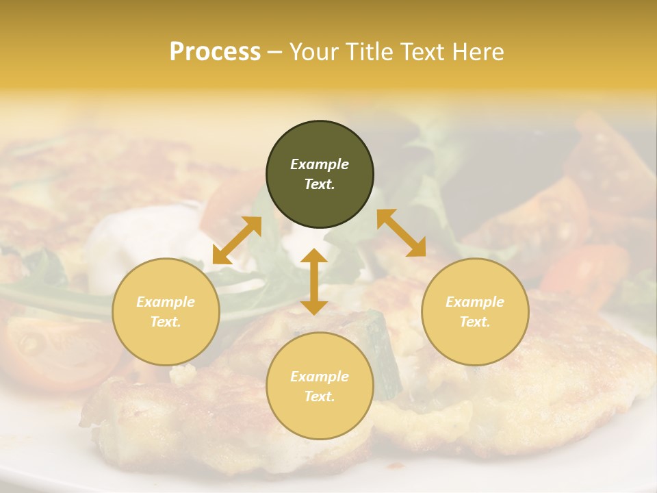 Vegetarian Food Yellow Breakfast PowerPoint Template