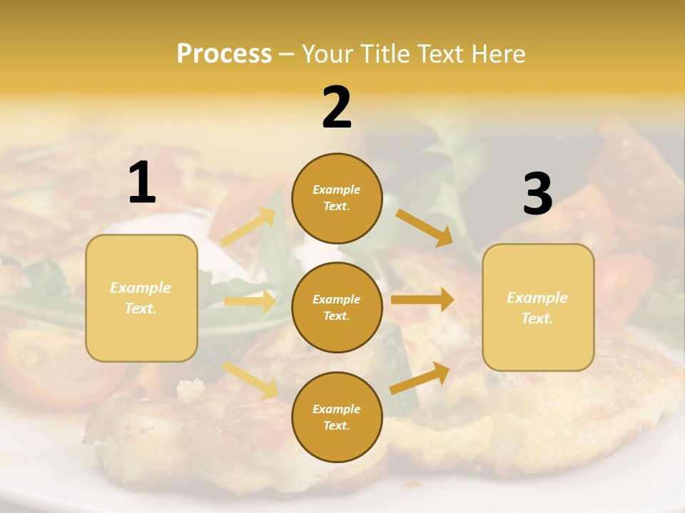 Vegetarian Food Yellow Breakfast PowerPoint Template