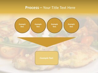 Vegetarian Food Yellow Breakfast PowerPoint Template