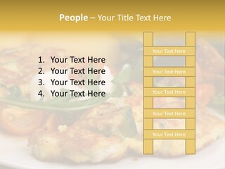 Vegetarian Food Yellow Breakfast PowerPoint Template