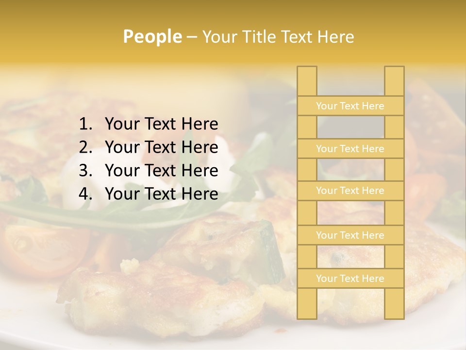 Vegetarian Food Yellow Breakfast PowerPoint Template