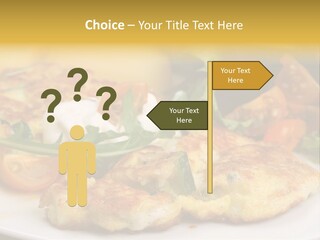 Vegetarian Food Yellow Breakfast PowerPoint Template