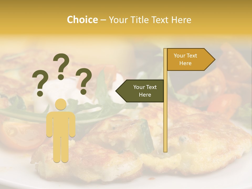 Vegetarian Food Yellow Breakfast PowerPoint Template