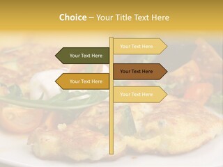 Vegetarian Food Yellow Breakfast PowerPoint Template