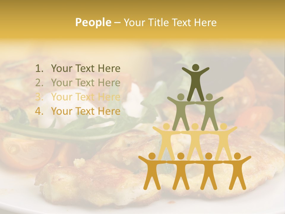 Vegetarian Food Yellow Breakfast PowerPoint Template