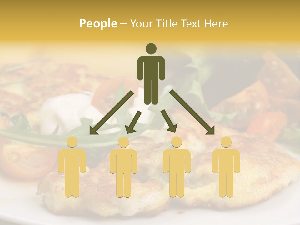 Vegetarian Food Yellow Breakfast PowerPoint Template