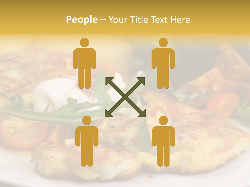 Vegetarian Food Yellow Breakfast PowerPoint Template