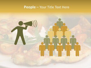 Vegetarian Food Yellow Breakfast PowerPoint Template