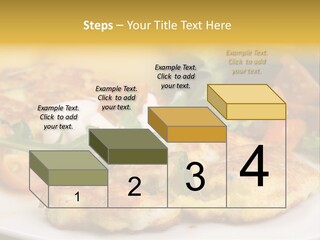 Vegetarian Food Yellow Breakfast PowerPoint Template