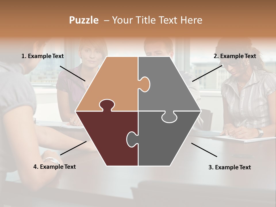 Woman Paper Application PowerPoint Template