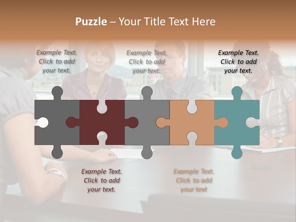 Woman Paper Application PowerPoint Template
