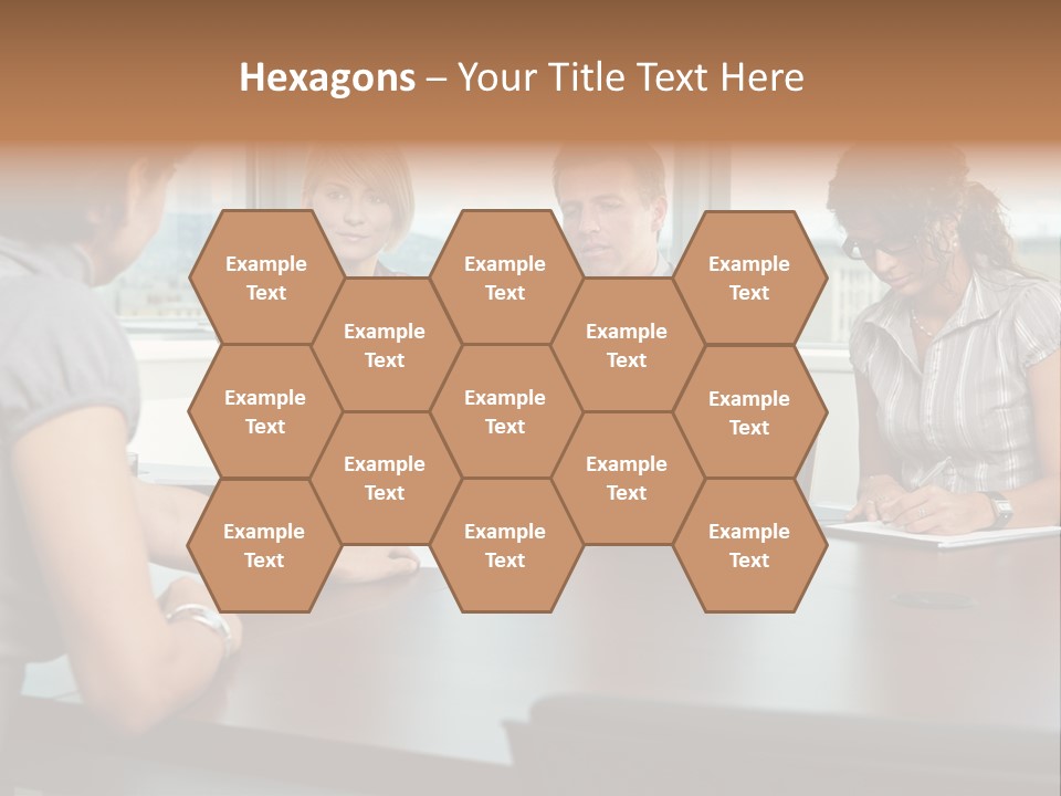 Woman Paper Application PowerPoint Template