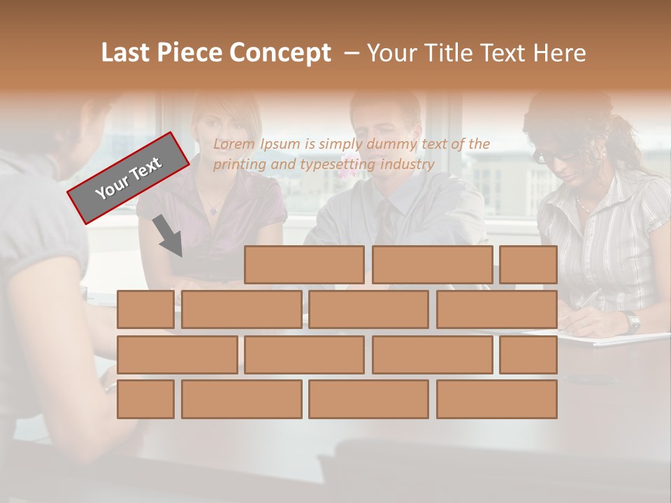 Woman Paper Application PowerPoint Template