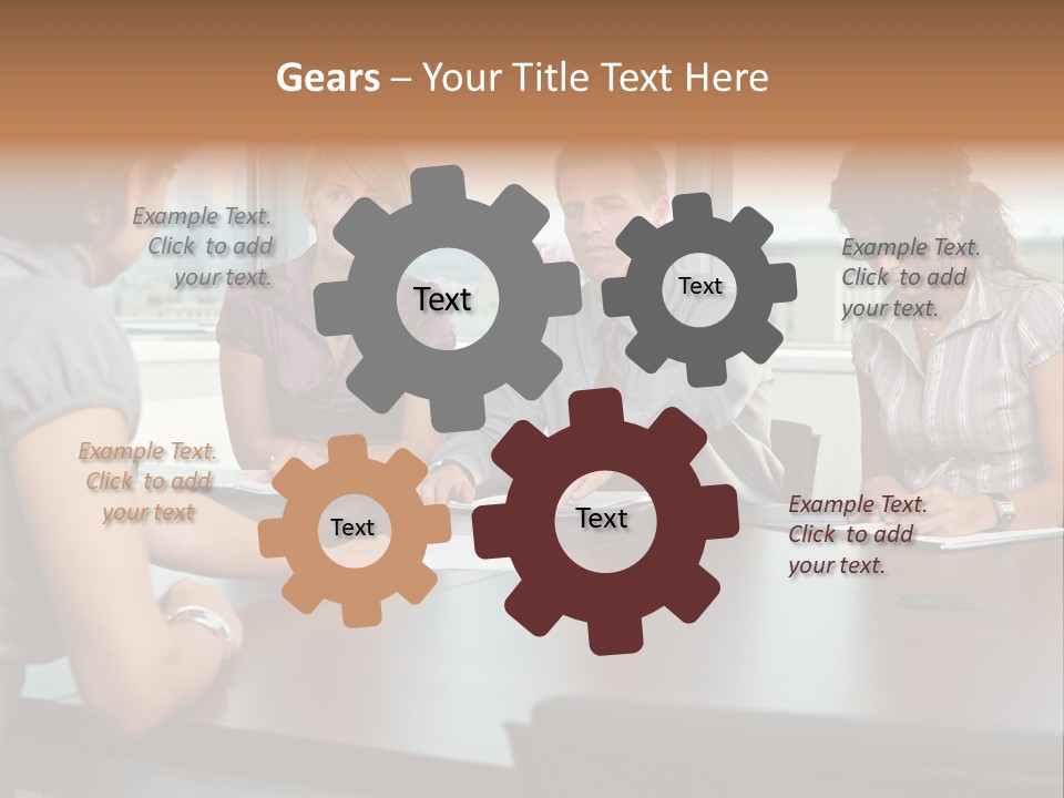 Woman Paper Application PowerPoint Template