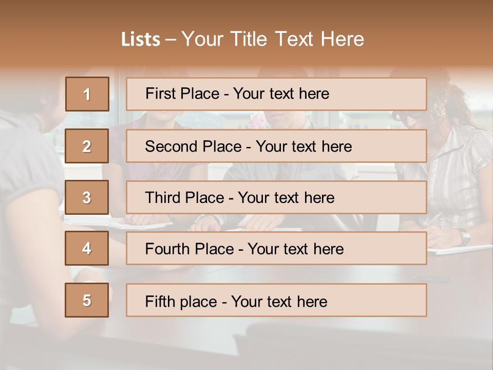 Woman Paper Application PowerPoint Template
